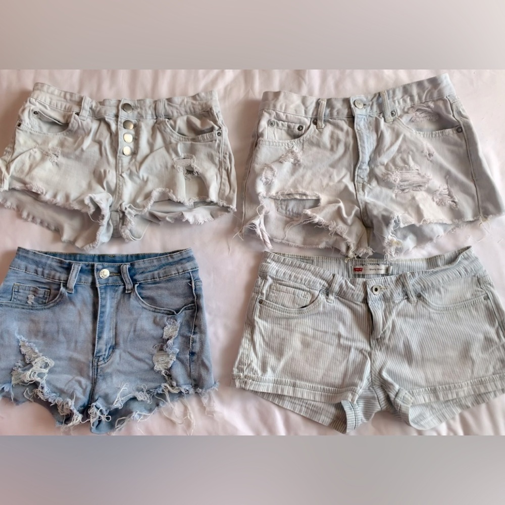4 pair of shorts
